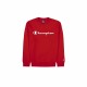 Men’s Hoodie Champion Crewneck White Red