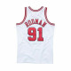 Basketball shirt Mitchell & Ness Chicago Bulls 91 - Dennis Rodman White