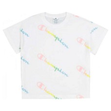 Camiseta de Manga Corta Hombre Champion Crewneck Croptop Talla L Blanco