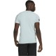 Men’s Short Sleeve T-Shirt Adidas Club Tennis 3 Stripes White