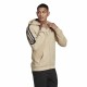 Men’s Zipped Hoodie Adidas Future Icons 3 Bandas Beige