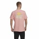 Men’s Short Sleeve T-Shirt Adidas Frontback Pink