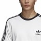 Men’s Short Sleeve T-Shirt Adidas 3 Stripes White