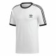 Men’s Short Sleeve T-Shirt Adidas 3 Stripes White