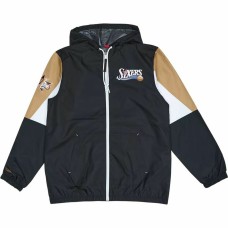 Chaqueta Deportiva para Hombre Mitchell & Ness Philadelphia 76ers Baloncesto Negro