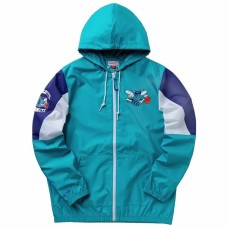 Chaqueta Deportiva para Hombre Mitchell & Ness Charlotte Hornets Baloncesto Azul Turquesa