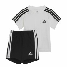 Conjunto Deportivo para Bebé Adidas Three Stripes Negro Blanco