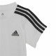 Conjunto Deportivo para Bebé Adidas Three Stripes Negro Blanco
