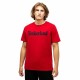 Men’s Short Sleeve T-Shirt Timberland Kennebec Linear Red