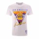 Camiseta de Manga Corta Hombre Mitchell & Ness Los Angeles Lakers Blanco