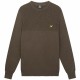 Men’s Sweatshirt without Hood Lyle & Scott V1-Crew Olive