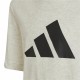 Child's Short Sleeve T-Shirt Adidas Future Icons Grey