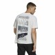 Men’s Short Sleeve T-Shirt Adidas Essentials Brandlove White