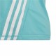 Child's Short Sleeve T-Shirt Adidas Aeroready Three Stripes Aquamarine