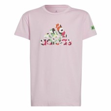 Child's Short Sleeve T-Shirt Adidas x Marimekko Pink