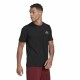 Men’s Short Sleeve T-Shirt Adidas Essentials Feel Comfy Black