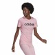 Women’s Short Sleeve T-Shirt Adidas Loungewear Essentials Slim Logo Pink