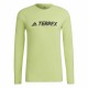 Men’s Long Sleeve Shirt Adidas Terrex Primeblue Trail Lime green