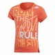 Child's Short Sleeve T-Shirt Adidas Graphic Tee Orange