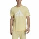 Men’s Short Sleeve T-Shirt Adidas Essentials Big Logo Golden