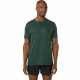 Men’s Short Sleeve T-Shirt Asics Big Logo Dark green