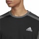 Men’s Short Sleeve T-Shirt Adidas  Essentials Melange Black