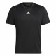 Men’s Short Sleeve T-Shirt Adidas Aeroready HIIT Back Black