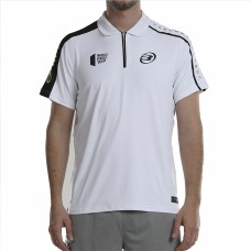 Polo de Manga Corta Hombre Bullpadel Liceo Pádel Blanco