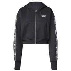 Chaqueta Deportiva para Mujer Reebok Tape Pack Full Zip Negro