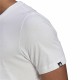 Men’s Short Sleeve T-Shirt Adidas Brushstroke Logo White