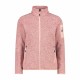 Women's Sports Jacket Campagnolo Melange Knit-Tech Pink