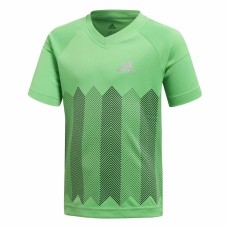 Children's Short Sleeved Football Shirt Adidas Light Green