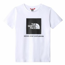 Camiseta de Manga Corta Infantil The North Face Teens Box Blanco