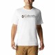 Men’s Short Sleeve T-Shirt Columbia White