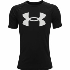 Camiseta de Manga Corta Infantil Under Armour Tech Big Logo Negro