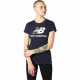 Camiseta de Manga Corta Mujer New Balance Essentials Stacked Logo Azul (L)