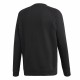 Men’s Sweatshirt without Hood Adidas 3 Stripes Black