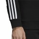 Men’s Sweatshirt without Hood Adidas 3 Stripes Black