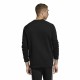 Men’s Sweatshirt without Hood Adidas 3 Stripes Black