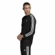 Men’s Sweatshirt without Hood Adidas 3 Stripes Black