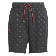 Men's Basketball Shorts Adidas Trae Allover Print Grey