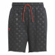 Pantalones Cortos de Baloncesto para Hombre Adidas Trae Allover Print Gris