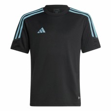 Child's Short Sleeve T-Shirt Adidas Tiro 23 Black