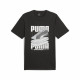 Camiseta de Manga Corta Hombre Puma Graphiccs Sneaker Negro