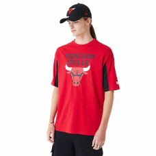 Camiseta de Manga Corta Hombre New Era NBA MESH PANEL OS TEE CHIBU 60435481  Rojo (M)