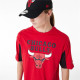 Camiseta de Manga Corta Hombre New Era NBA MESH PANEL OS TEE CHIBU 60435481  Rojo (M)
