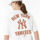 Camiseta de Manga Corta Hombre New Era  WORDMARK OS TEE NEYYAN 60435536  Blanco (S)
