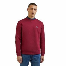 Sudadera sin Capucha Hombre Lee Plain Crew Marrón