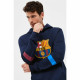 Sudadera con Capucha Hombre F.C. Barcelona Azul marino