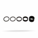 Nylon spacers Shimano PR320492 Black (4 pcs)